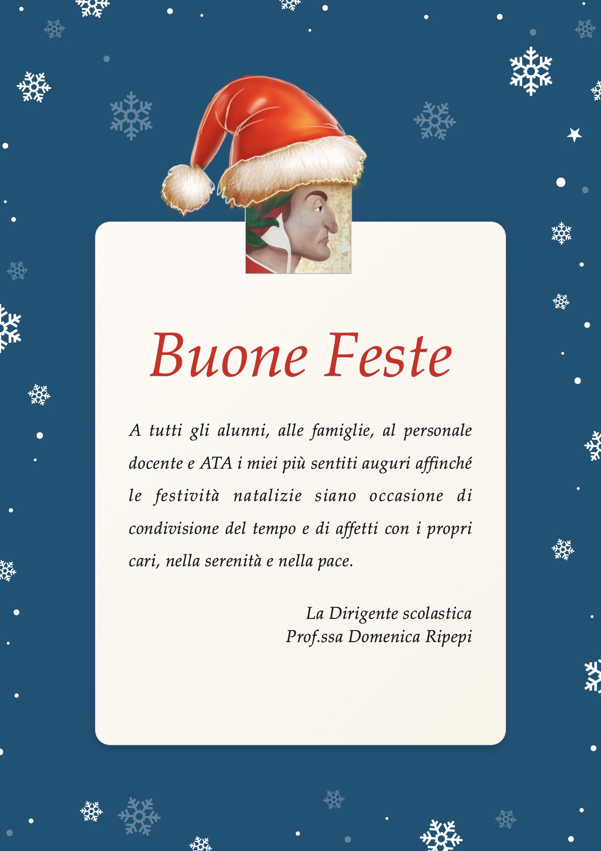 Auguri di Buon Natale dal Dirigente Scolastico