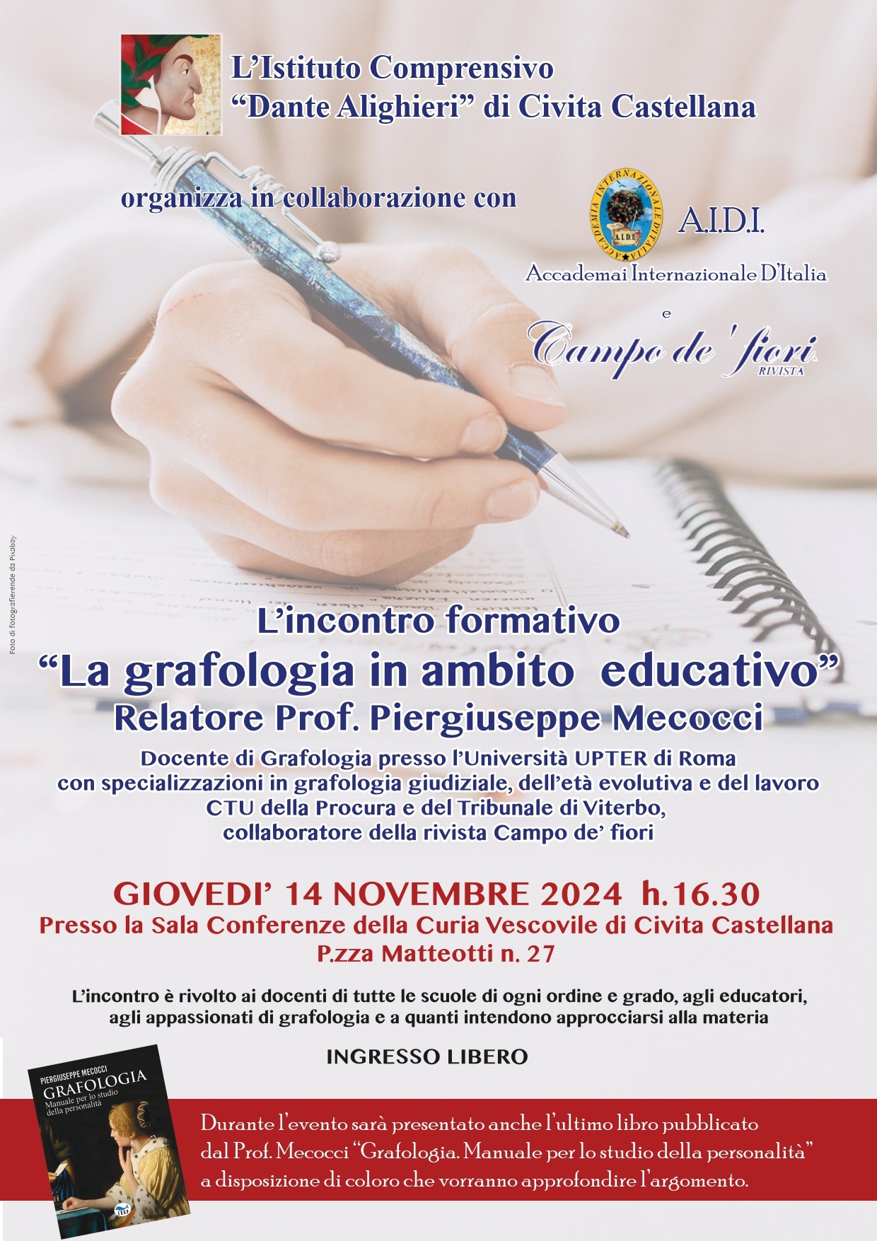 Incontro formativo – La grafologia in ambito educativo